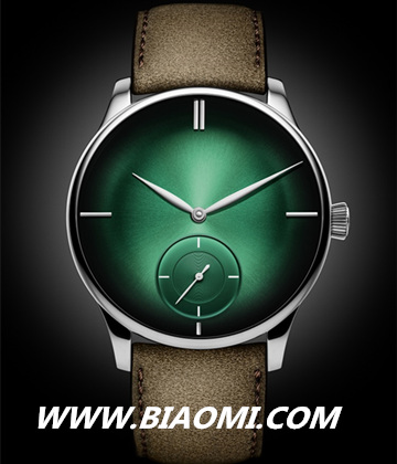 珍贵的宇宙绿：H. MOSER & CIE. 亨利慕时冒险者小秒针XL PURITY腕表 2.jpg