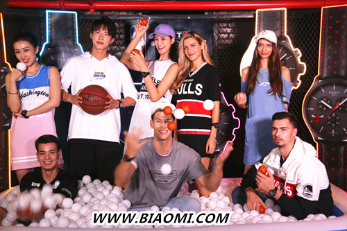 NBA5V5专场潮流派对 捕捉天梭品牌挚友张铭恩的投篮瞬间