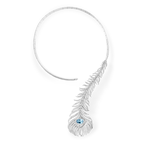 Boucheron宝诗龙Plume de Paon孔雀羽毛问号项链.png