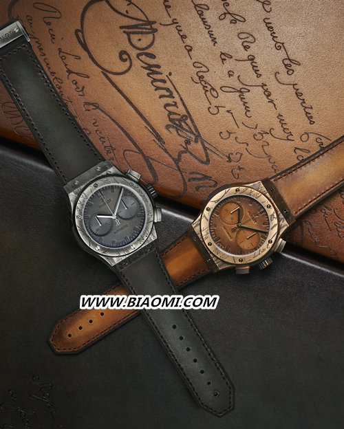 HUBLOT宇舶表携手Berluti铸就品质典范 将Berluti标志性的“Scritto”印纹镌刻于表壳 3.jpg