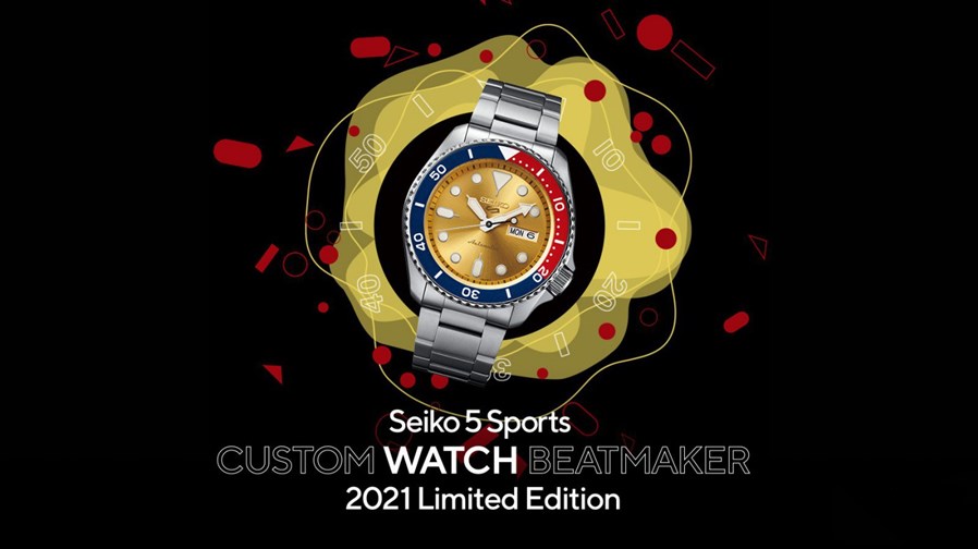 精工推出5 Sports系列Custom Watch Beatmaker 2021限量版腕表