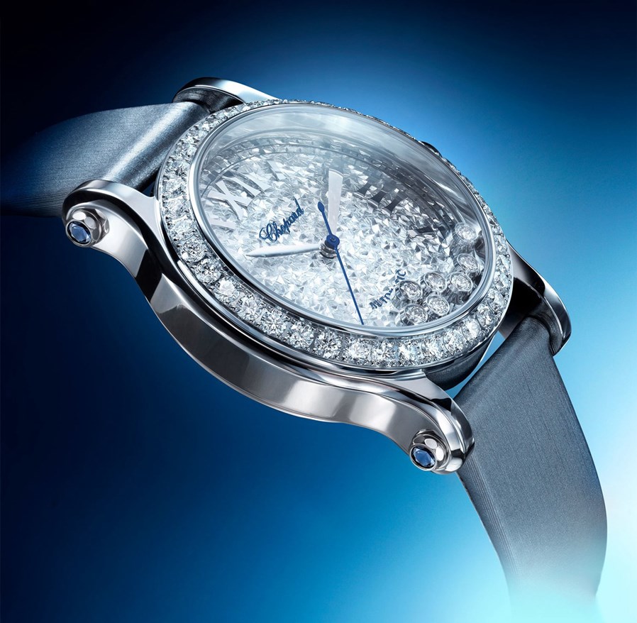 Chopard萧邦推出Happy Sport腕表宝嘉尔蓝色特别版