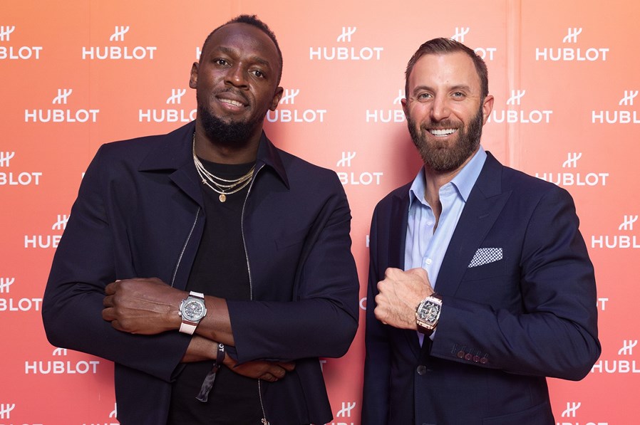 “宇舶爱艺术” 十周年盛典 - 尤塞恩_博尔特（Usain  Bolt）以及达斯汀_约翰逊（Dustin Johnson）_副本.jpg