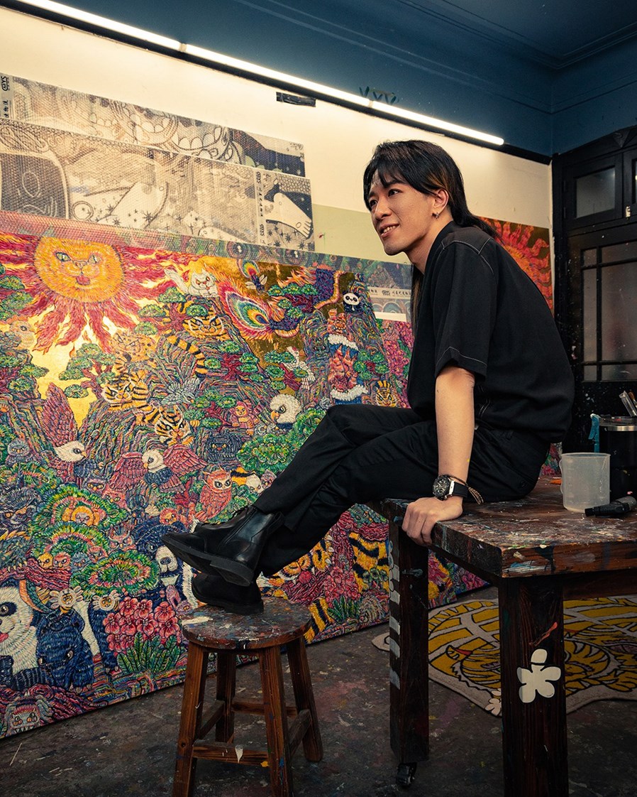HUBLOT宇舶表携新锐潮流艺术家IKKY LIN打造虎年主题画作 (3)_副本.jpg