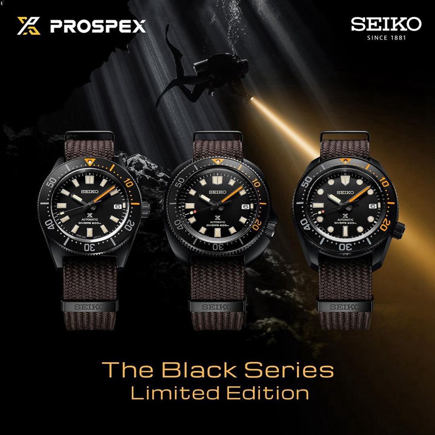 精工推出三款全新Prospex Black Series系列潜水表