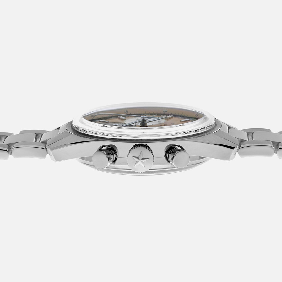 ZENITH真力时CHRONOMASTER旗舰系列Original腕表Hodinkee限量版表壳和表盘均采用凸起的蓝宝石水晶玻璃表镜.jpg