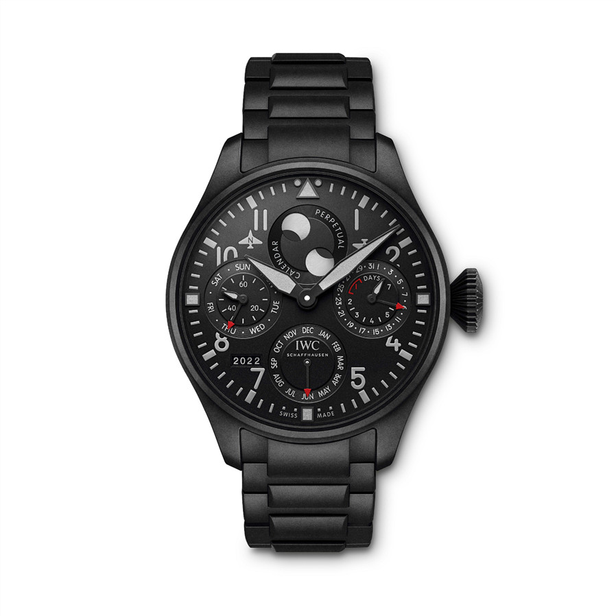 8. IWC万国表大型飞行员TOP GUN瓷化钛金属万年历腕表（型号：IW503604）.jpg
