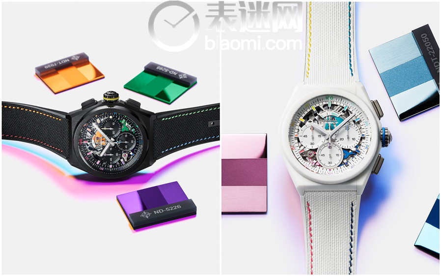 ZENITH真力时DEFY系列21 CHROMA II腕表别出心裁以同一光谱中的不同色调精心点缀_1_副本.jpg