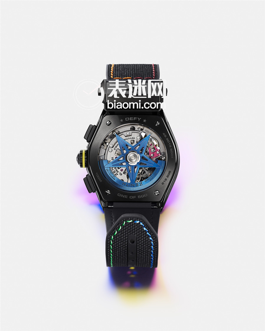 ZENITH真力时DEFY系列21 CHROMA II腕表搭载汇集卓越性能与精准计时的巅峰之作El Primero 9004型高振频自动上链机芯.jpg