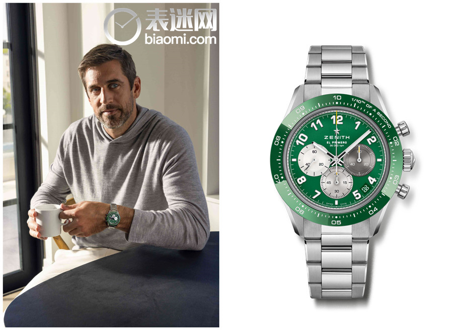 ZENITH真力时CHRONOMASTER Sport腕表“Aaron Rodgers”特别版限量款见证品牌代言人阿隆·罗杰斯对分秒精准的追求_副本.jpg