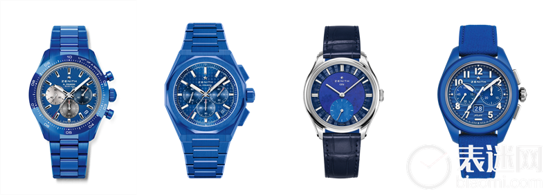 ZENITH真力时CHRONOMASTER旗舰系列运动腕表160周年典藏版_蓝色陶瓷表链_副本.png