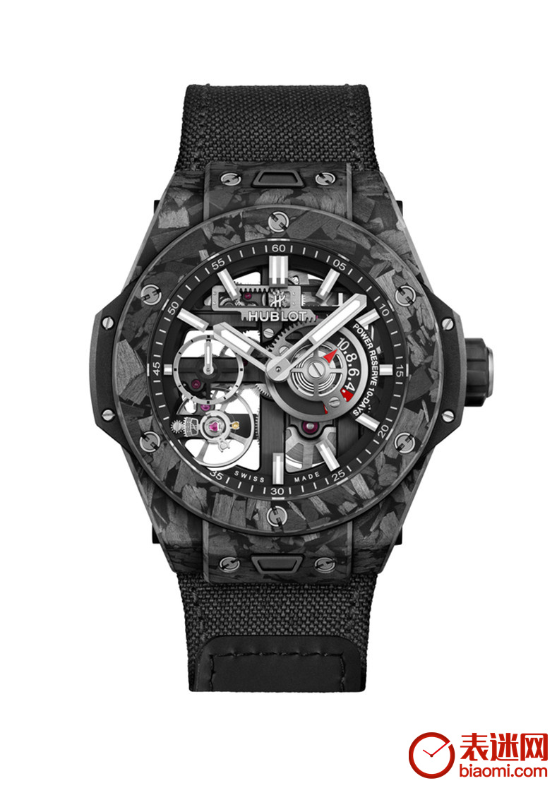 HUBLOT宇舶表Big Bang Meca-10 十日动力储存黑色雾面碳纤维腕表.jpg