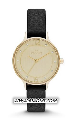SkaGen“Anita”皮革表带腕表.jpg