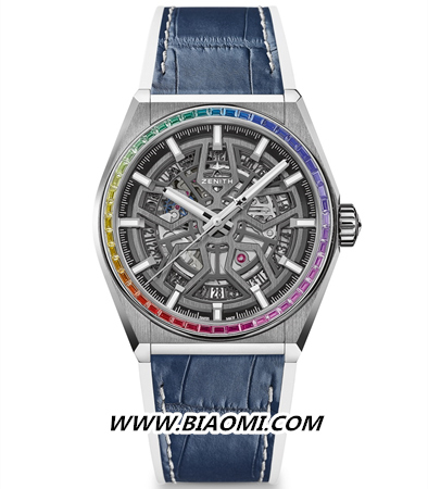 ZENITH真力时DEFY Classic限量版彩虹腕表钛金属款（型号：32.9003.670.86.R588）_03_副本.jpg
