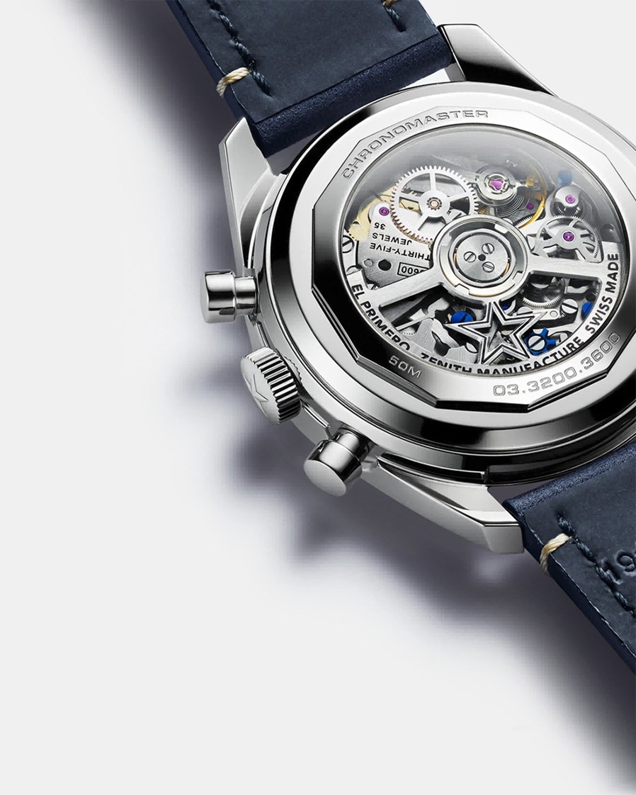 ZENITH真力时CHRONOMASTER Original腕表的机芯整体设计更为时尚通透.jpg