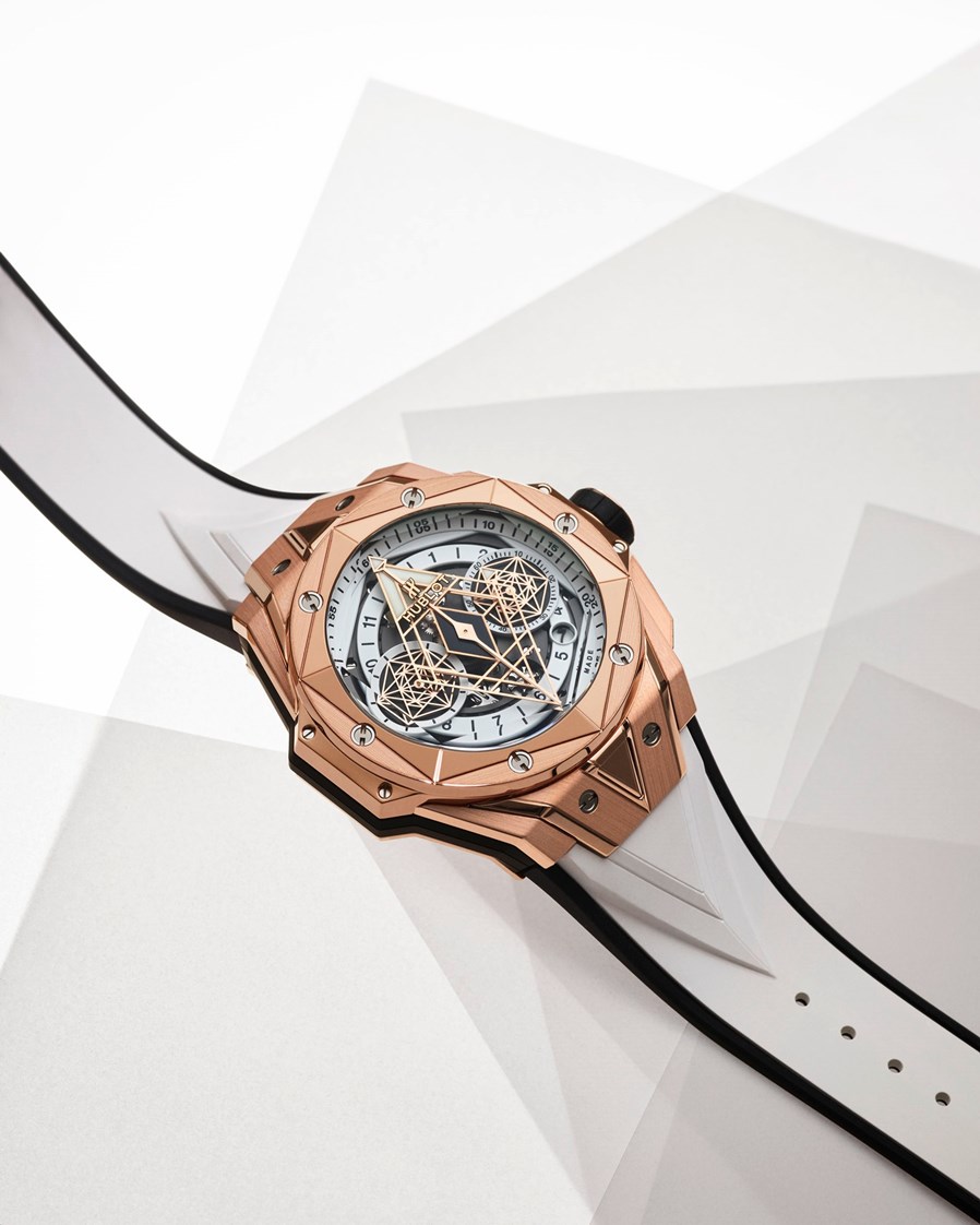 HUBLOT宇舶表Big Bang SANG BLEU II刺青王金白色腕表.jpg