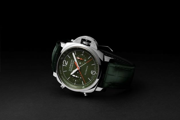 10. 沛纳海Luminor Chrono Flyback Verde Militare庐米诺系列飞返计时军绿色腕表 – 44毫米(PAM01296)_情景图_副本.jpg
