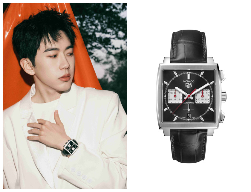 7. 费启鸣佩戴TAG Heuer泰格豪雅摩纳哥系列39毫米Calibre Heuer 02自动计时码表_副本.jpg
