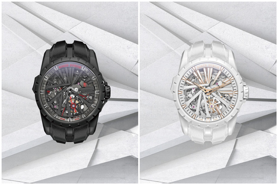 3.罗杰杜彼Roger Dubuis魔音三问黑色DLC涂层钛合金腕表_副本.jpg