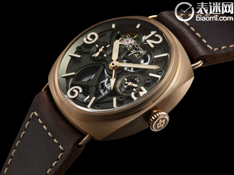 4.沛纳海Radiomir Tourbillon镭得米尔系列陀飞轮青铜腕表 - 45毫米(PAM01284)_情景图.jpg