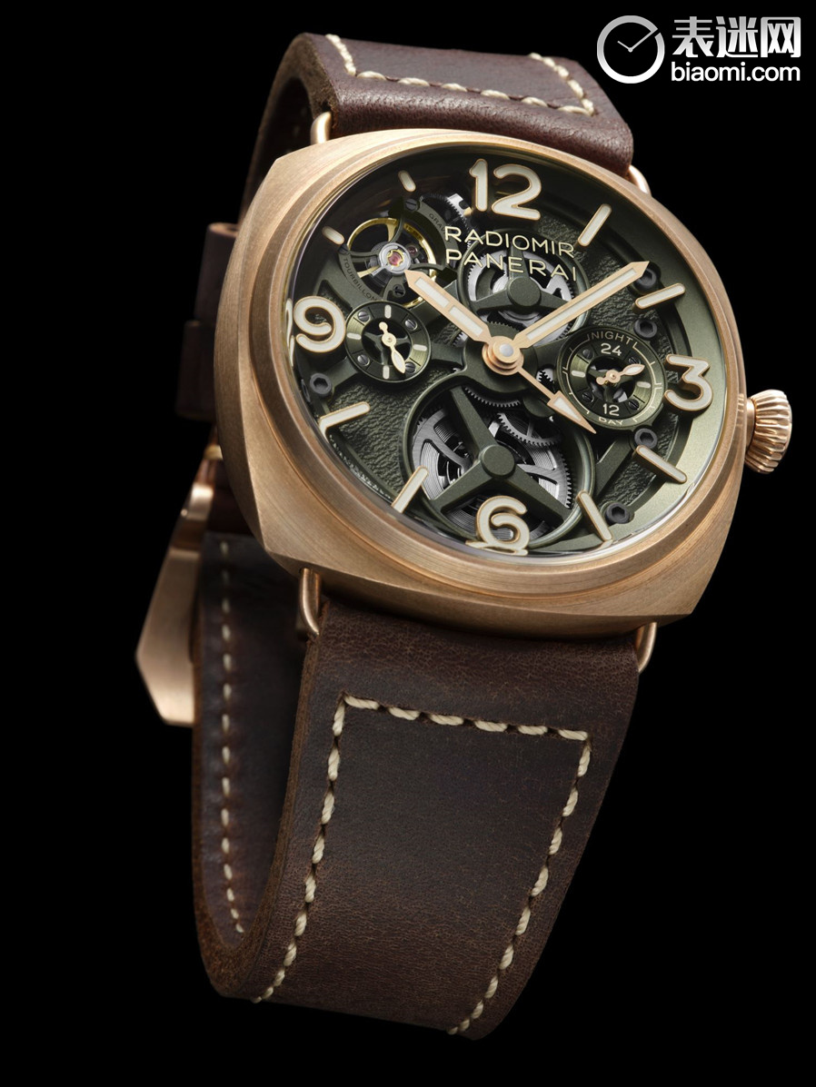 5.沛纳海Radiomir Tourbillon镭得米尔系列陀飞轮青铜腕表 - 45毫米(PAM01284)_情景图.jpg