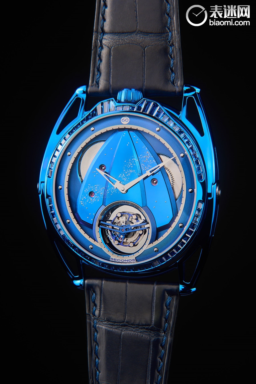 De Bethune DB28XP Kind of Blue Tourbillon Sapphire腕表 图3.jpg De Bethune DB28XP Kind of Blue Tourbillon Sapphire腕表 图3.jpg