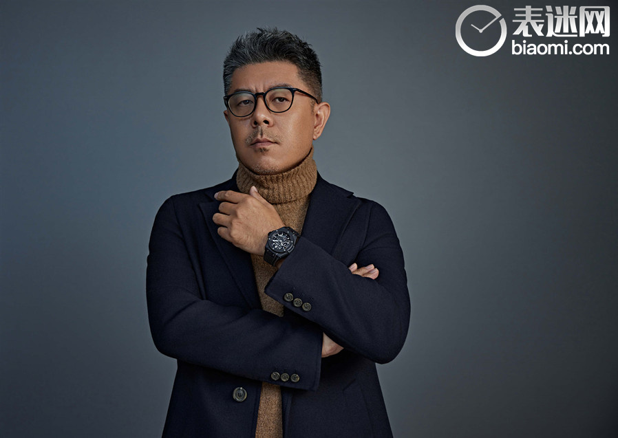 HUBLOT宇舶表品牌挚友马岩松佩戴HUBLOT Big Bang Meca-10黑色魔力腕表 (２).jpg