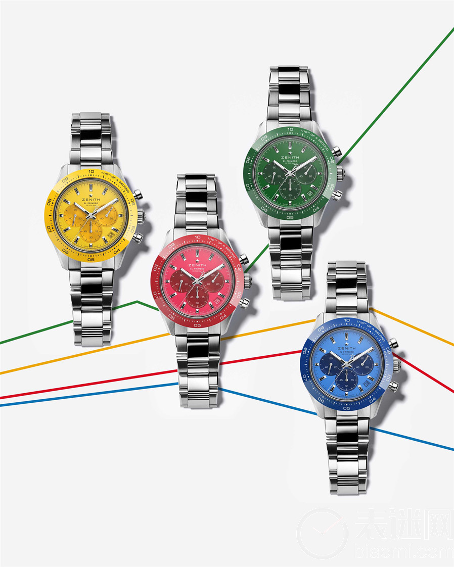 ZENITH真力时为第十届“ONLY WATCH”慈善拍卖会推出独树一帜的彩色CHRONOMASTER SPORT孤品腕表套装.jpg
