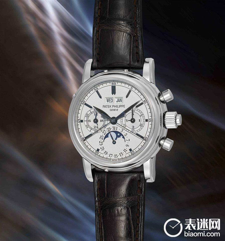 百达翡丽，型号5004A，精钢万年历追针计时腕表.jpg