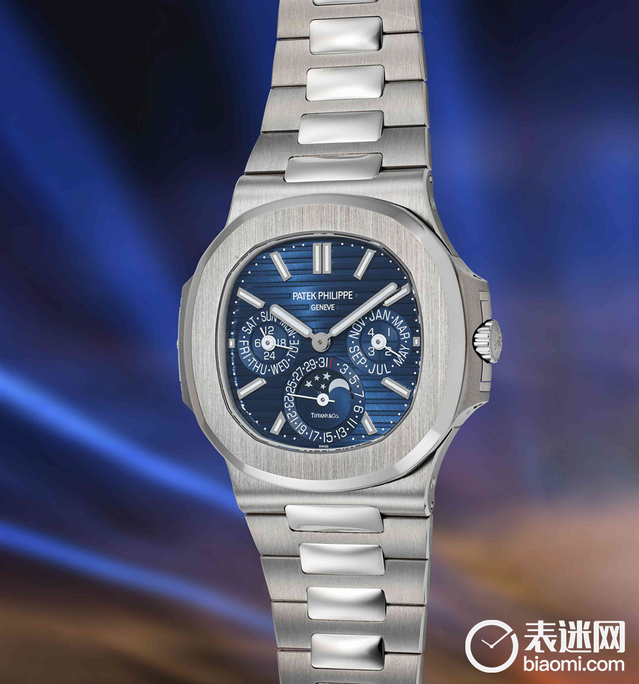 百达翡丽，型号5740“Tiffany-signed”，白金万年历链带腕表.jpg