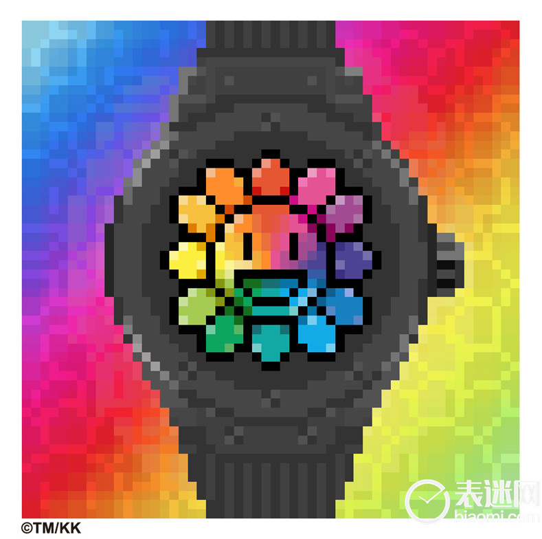 HUBLOT宇舶表经典融合村上隆黑色陶瓷彩虹腕表_NFT数字作品.jpg