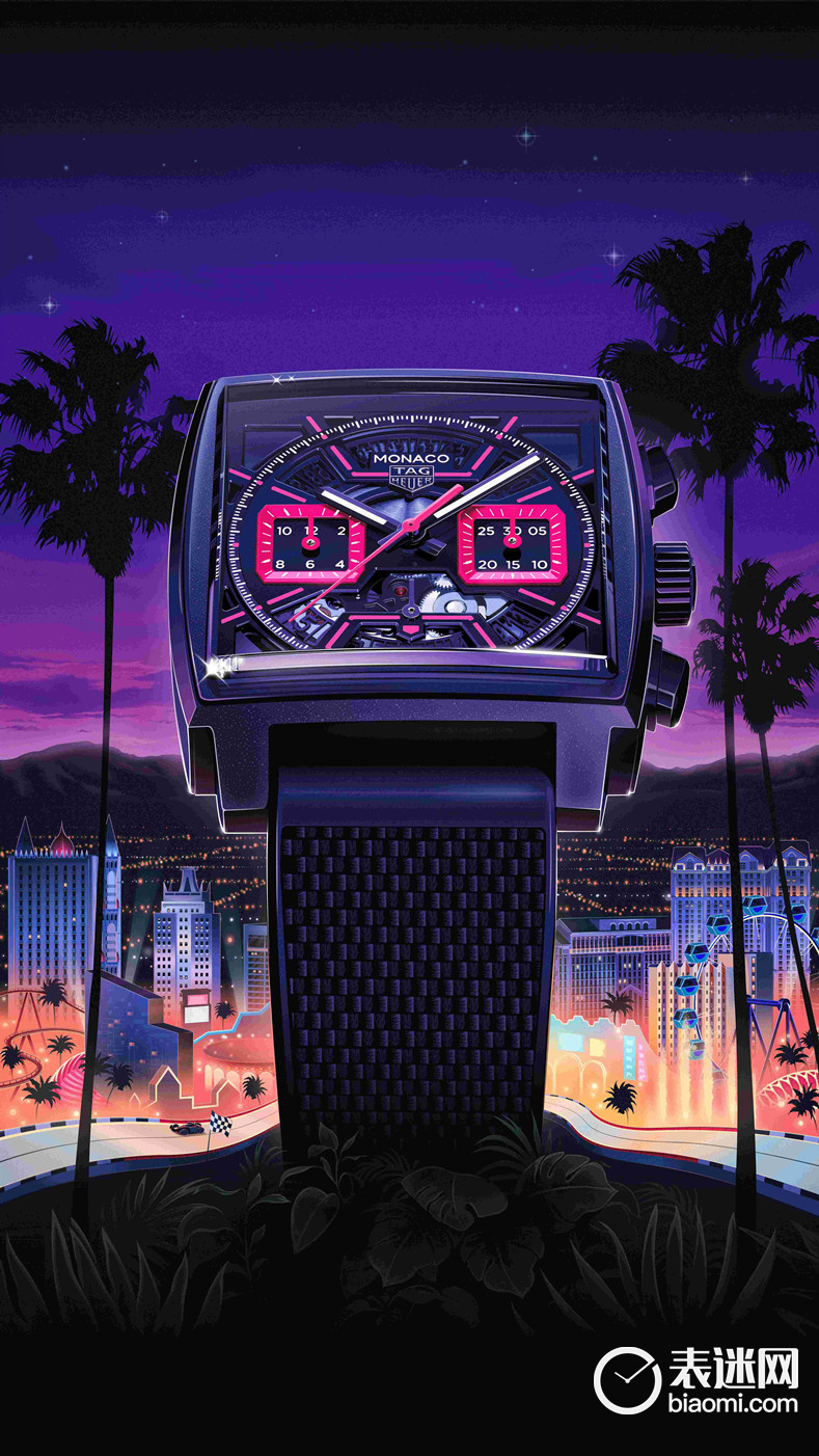 1.TAG HEUER泰格豪雅重磅发布摩纳哥系列计时码表最新力作 以玩趣元素致敬拉斯维加斯的蓬勃活力.jpg