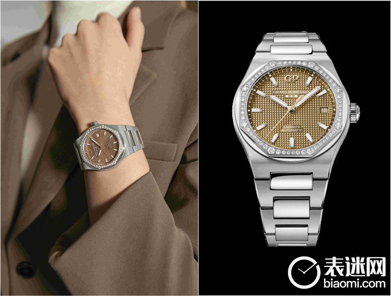 2、GP芝柏表Laureato桂冠系列38毫米Copper镶钻腕表 型号：81005-11S3320-1CM_情境图_副本.jpg