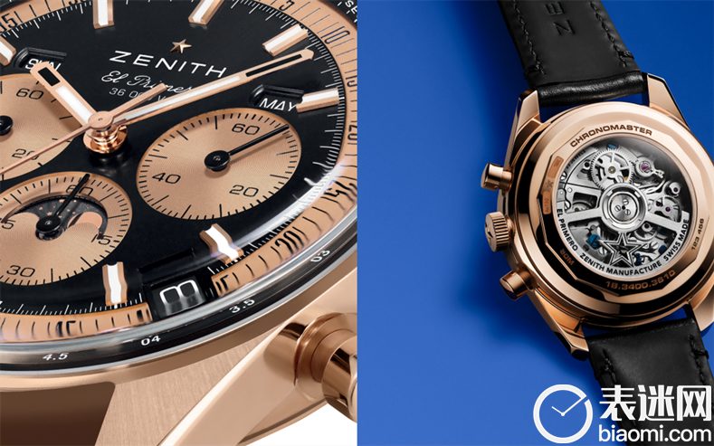 CHRONOMASTER旗舰系列复兴款全历腕表玫瑰金版搭载El Primero 3610型自动上链机芯,可精准计时十分之一秒_1_副本.png CHRONOMASTER旗舰系列复兴款全历腕表玫瑰金版搭载El Primero 3610型自动上链机芯,可精准计时十分之一秒_1_副本.png