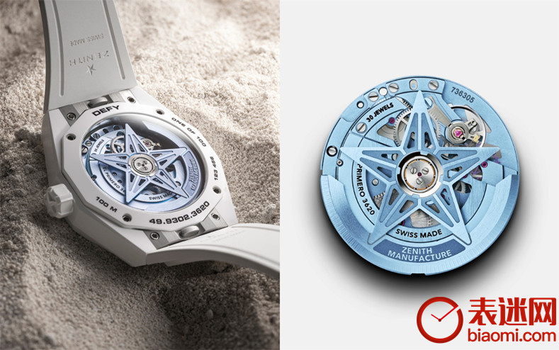 ZENITH真力时DEFY巅峰系列White Surfer镂空天际腕表陶瓷款搭载El Primero 3620 SK型镂空自动上链机芯_1_副本.jpg